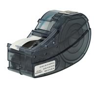 vhbw 1x Ruban remplacement pour Brady M21-250-423 pour imprimante d'étiquettes 6,4m x 6,35mm Noir sur Blanc, polyester