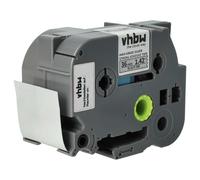 vhbw 1x Ruban remplacement pour Brother HGES961, AHe-S961, HGE-S961 pour imprimante d'étiquettes 36mm Noir sur Argent, extraforte