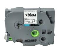 vhbw 1x Ruban remplacement pour Brother TZ-241, TZE-241 pour imprimante d'étiquettes 18mm Noir sur Blanc