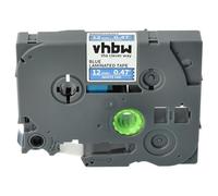 vhbw 1x Ruban remplacement pour Brother TZ-535, TZE-535 pour imprimante d'étiquettes 8m x 12mm Blanc sur Bleu