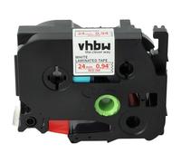 vhbw 1x Ruban remplacement pour Brother TZE-252, TZ-252 pour imprimante d'étiquettes 24mm Rouge sur Blanc