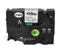 vhbw 1x Ruban remplacement pour Brother TZE-N201 pour imprimante d'étiquettes 3,5mm Noir sur Blanc