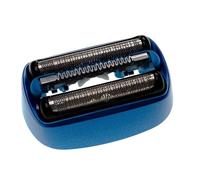 vhbw 1x tête de rasage comportant grille, lame intégrale et lames remplacement pour Braun 40B pour rasoir, noir / bleu