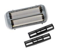 vhbw 1x tête de rasoir, 2x lame remplacement pour Andis 17155A pour rasoir, noir / gris