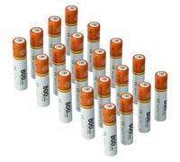 vhbw 20x Batterie AAA micro compatible avec NUK Eco Control 266, 267 téléphone fixe sans fil (800mAh, 1,2V, NiMH)