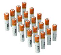 vhbw 20x Batterie AAA micro compatible avec Olympia 6111, 6131, 6811, 6122, 6411 téléphone fixe sans fil (800mAh, 1,2V, NiMH)
