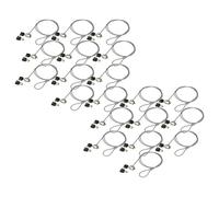 vhbw 20x Câble antivol Kensington pour Ordinateur Portable, Notebook - Verrou de sécurité avec clés, 1,2 m