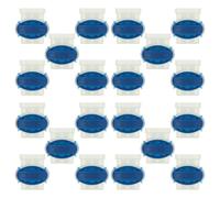 vhbw 20x connecteurs pour câble périphérique compatible avec Yard Force robots de pelouse - Serre-câbles, étanches, transparent/bleu