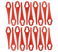 vhbw 20x Lames compatible avec Bosch ALM 28, ART 23 Accutrimm, ALM 30 taille gazon - Lames de rechange, rouge, plastique/nylon