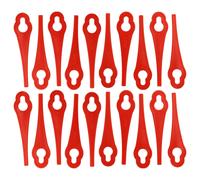 vhbw 20x Lames compatible avec Einhell BG-CT 18 Li, GE-CT 18 Li, GE-CT 18 Li Kit tondeuse - Lames de rechange, rouge, polyamide