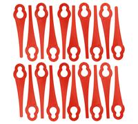 vhbw 20x Lames compatible avec Florabest FRT 18 A, FAT 18 B3, FAT 18 B2, FRT 18 A1 taille gazon - Lames de rechange, rouge, plastique / nylon