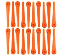 vhbw 20x Lames compatible avec Gardena 2417 AccuCut, 8840 AccuCut 400Li taille gazon - Lames de rechange, orange, plastique