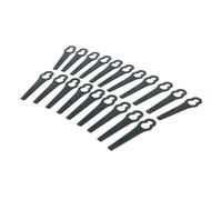 vhbw 20x Lames remplacement pour ALM BQ026 pour taille gazon | Lames de rechange, noir, plastique