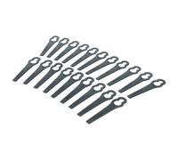 vhbw 20x Lames remplacement pour ALM BQ026 pour taille gazon - Lames de rechange, noir, plastique