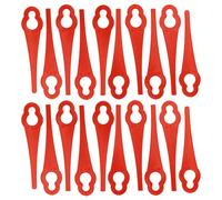 vhbw 20x Lames remplacement pour Gardenstar 882311 pour taille gazon - Lames de rechange, rouge, plastique / nylon