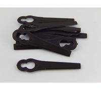 vhbw 20x Lames remplacement pour Ratioparts 6-546 pour taille gazon - Lames de rechange, noir, plastique