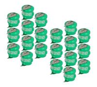 vhbw 20x NiMH pile bouton de remplacement pour type V40H 2 épingles 40mAh 2,4V convient pour les batteries de modélisme etc.
