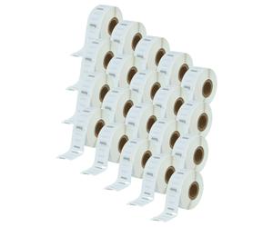 vhbw 20x Rouleau d'étiquettes 25mm x 25mm (750 étiquettes) compatible avec Dymo LabelWriter 330 Turbo, 400 Turbo, 400 étiqueteuse blanc