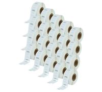 vhbw 20x Rouleau d'étiquettes 25mm x 25mm (750 étiquettes) compatible avec Dymo LabelWriter 450, 400 Twin Turbo, 400 Twin étiqueteuse blanc