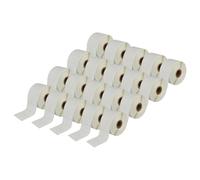 vhbw 20x Rouleau d'étiquettes 51mm x 26mm (1552 étiquettes) compatible avec Brother TD-2130, TD-4100N, TD-4100, TD-4000, TD-2130N étiqueteuse