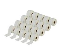 vhbw 20x Rouleau d'étiquettes 51mm x 26mm (1552 étiquettes) compatible avec Brother TD-2130, TD-4100N, TD-4100, TD-4000, TD-2130N étiqueteuse
