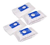 vhbw 20x Sacs compatible avec AEG AJM 68FD 1 - 9 JetMaxx, AMX Serie Maximus aspirateur - microfibres non tissées, 28cm x 17,5cm, blanc / bleu