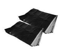 vhbw 20x Sacs compatible avec Bosch GAS 1200 L, 35 L AFC, 35 M AFC, 35 L SFC+ aspirateur - plastique, 9,2cm x 7,05cm noir