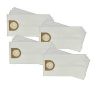 vhbw 20x Sacs compatible avec Cleancraft flexCAT 16 H aspirateur - microfibre non tissée, 28,3cm x 14,5cm blanc