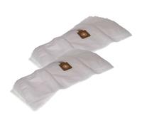 vhbw 20x Sacs compatible avec Electrolux W7-50554S, Z940, Z950, UZ945 Profi Power aspirateur - microfibre non tissée, 75cm x 17cm blanc