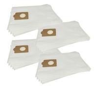 vhbw 20x Sacs compatible avec Ghibli AS 10 P, AS 7 aspirateur - microfibre non tissée, volume de 20 l, 47cm x 30cm blanc