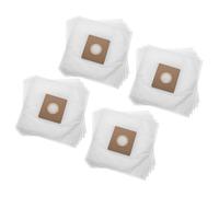 vhbw 20x Sacs compatible avec Hoover AC70_AC10021, AC70AC10011, AC73AC20011 aspirateur - microfibres non tissées, 27cm x 26,5cm, blanc
