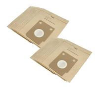 vhbw 20x Sacs compatible avec Hoover S3722 / S 3722, S 3718 Sensotronic aspirateur - papier, 26cm x 21cm couleur sable
