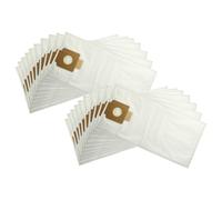 vhbw 20x Sacs compatible avec Kärcher T 15/1, T 12/1 Professional aspirateur - microfibre non tissée, 7 L, 55cm x 24,7cm blanc