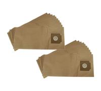 vhbw 20x Sacs compatible avec Kärcher T 7/1 plus, T 7/1 Professional, T 9/1 BP aspirateur - 51,5cm x 23cm marron