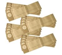 vhbw 20x Sacs compatible avec Lindhaus RX 380, RX 4, RX 450 e aspirateur - papier filtre, 38,5cm x 10cm marron