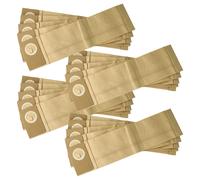 vhbw 20x Sacs compatible avec Lindhaus RX Pro R4, RX Hepa 500e Class A aspirateur - papier filtre, 38,5cm x 10cm marron