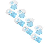 vhbw 20x Sacs compatible avec Makita CL107, CL104D, CL107D, CL121D, CL121DZ aspirateur - papier, 11,8cm x 6cm, bleu clair