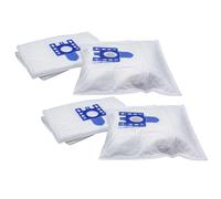 vhbw 20x Sacs compatible avec Miele Cat & Dog M.A.X. aspirateur - microfibres non tissées, Typ G/H/N, 30cm x 22cm, blanc / bleu