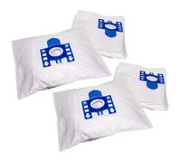 vhbw 20x Sacs compatible avec Miele Exquisit GTI, Exquisit SE, FJM aspirateur - microfibres non tissées, Typ F/J, 27cm x 20cm, blanc / bleu