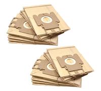 vhbw 20x Sacs compatible avec Miele S190 (ab 2011), S191 (ab 2011), S192 (ab 2011) aspirateur - papier, type K, 21cm x 13,2cm, couleur sable