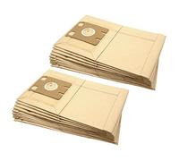 vhbw 20x Sacs compatible avec Miele S217, S218, S219, S220, S221, S222, S223, S224, S225, S226 - papier, Typ E, 31cm x 19,5cm, couleur sable