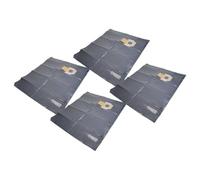 vhbw 20x Sacs compatible avec Nilfisk Attix 33, 50, 761, 30, 560, 550 aspirateur - 35,8cm x 20cm gris