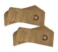 vhbw 20x Sacs compatible avec Nilfisk Attix 751-2M, 751-xx, 17, 19, 751-11, 751-21 aspirateur - papier, 94cm x 35cm marron