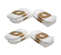 vhbw 20x Sacs compatible avec Nilfisk Power Eco, Select Comfort Allergy, Power aspirateur - microfibre non tissée, 20cm x 11cm blanc