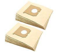 vhbw 20x Sacs compatible avec Progress P1865A, P1880, Polka P1642, Prestige P1865B aspirateur - papier, 24cm x 18cm, couleur sable