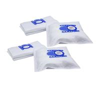 vhbw 20x Sacs compatible avec Siemens Junior 600 aspirateur - microfibres non tissées, 27cm x 20cm, blanc / bleu