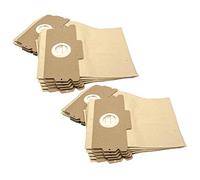 vhbw 20x Sacs compatible avec Singer TA, TM Lux, TX, SX, SZ, TY Standard aspirateur - 12/15 27cm x 23cm couleur sable