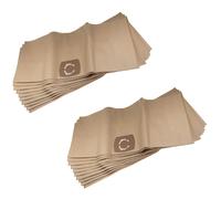 vhbw 20x Sacs compatible avec Thomas INOX 1530, Inox 30, POWER PACK 1630, Silverstar 1035 aspirateur - papier, 33,1cm x 77,7cm, beige