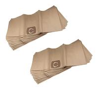 vhbw 20x Sacs compatible avec Thomas Power Edition 1530, Junior 1230, INOX 1530, Inox 30 aspirateur - 33,1cm x 77,7cm beige