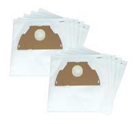 vhbw 20x Sacs compatible avec Tornado 4x4, EX 2000 / EX2000, Mondo, 1186 aspirateur - microfibres non tissées, 28cm x 21,5cm, blanc